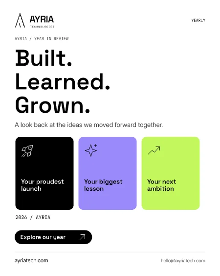 Built, learned, grown flyer preview
