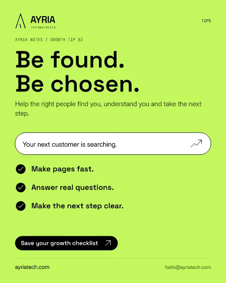 Be found, be chosen flyer preview