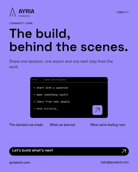 Behind the build flyer preview
