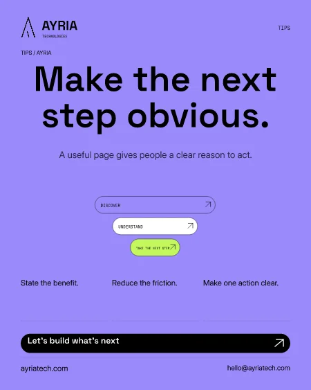 A clearer next step flyer preview