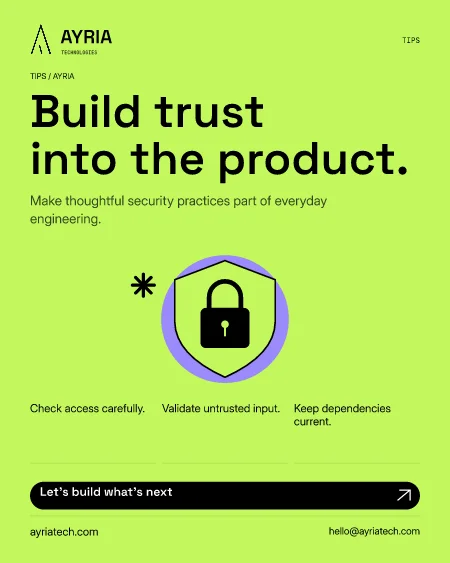 Trust starts in the build flyer preview