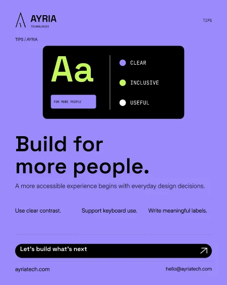 Open the experience to more people flyer preview