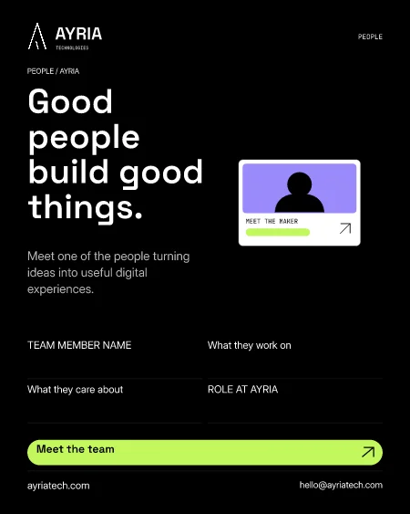 The people behind the product flyer preview