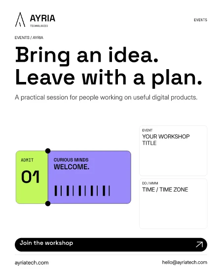 Learn by building flyer preview