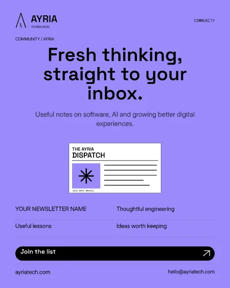 Fresh thinking from AYRIA flyer preview