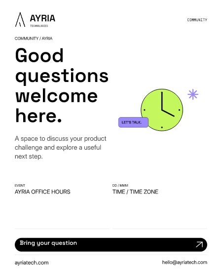 Bring your questions flyer preview
