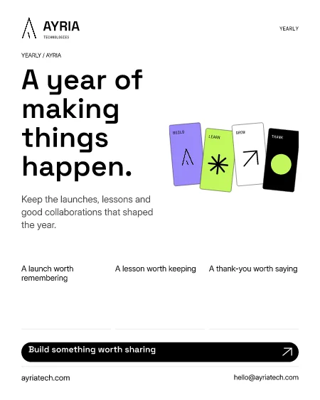 A year of making things flyer preview